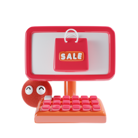 Online Sale  3D Icon