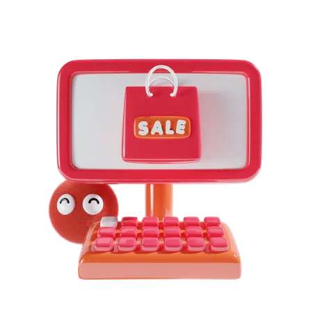 Online Sale  3D Icon