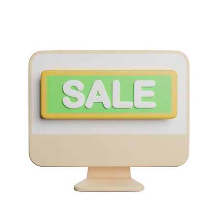 Online Sale Shopping 3D Icon