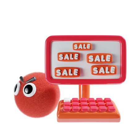 Online Sale  3D Icon