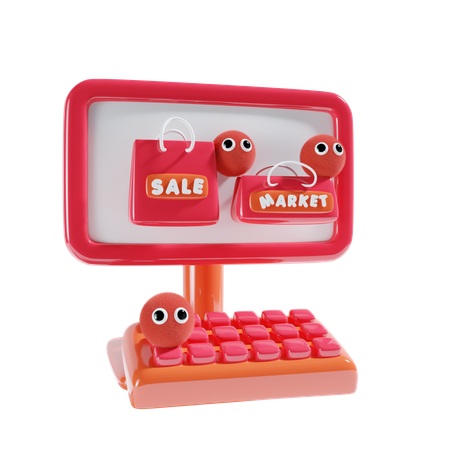 Online Sale  3D Icon