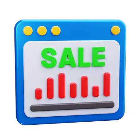 Online Sale Analysis  3D Icon