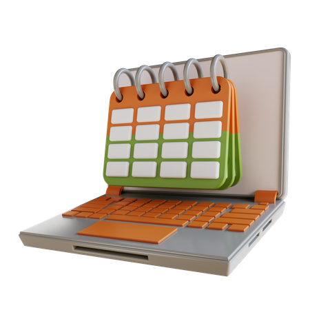 Online Schedule  3D Icon