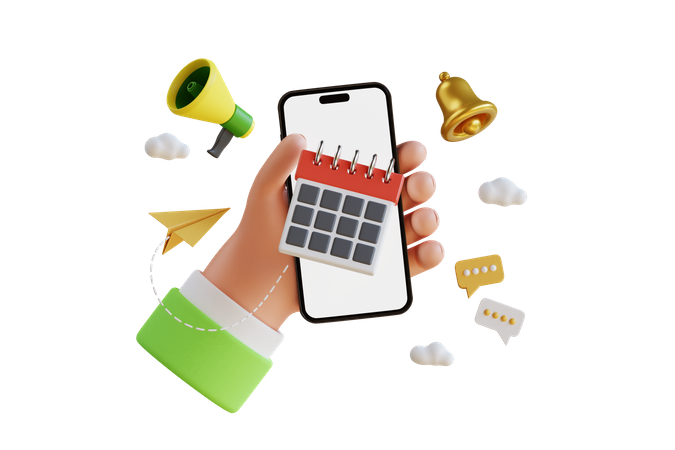 Online Schedule  3D Icon