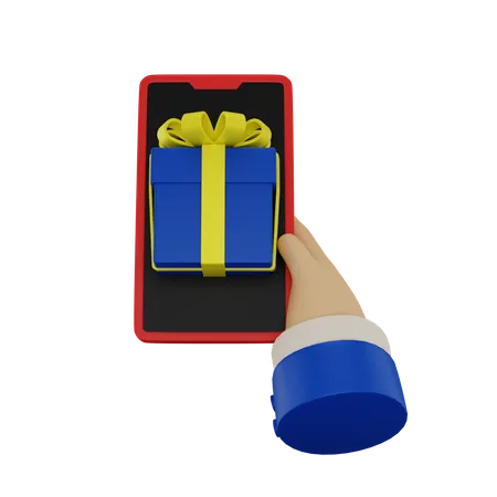 Online-Geschenke verschenken  3D Icon