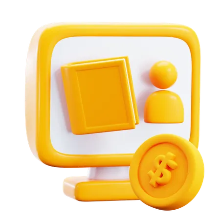 Online Scholarship  3D Icon