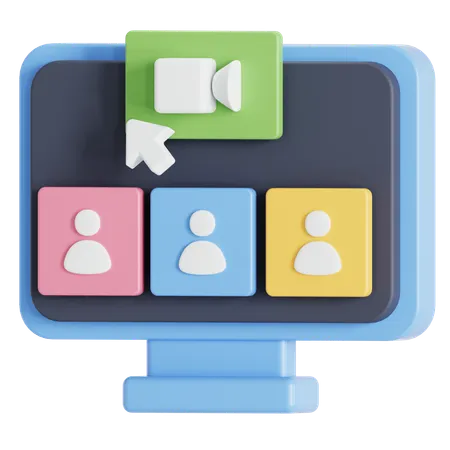 Online school  3D Icon