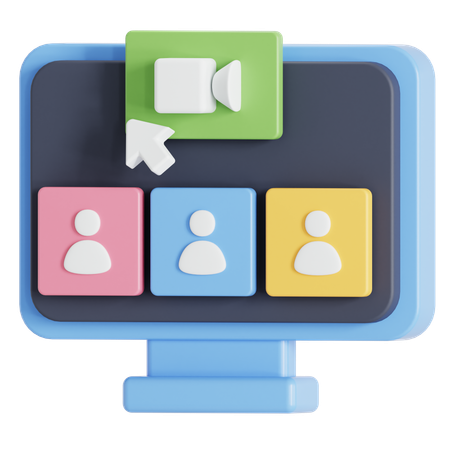 Online school  3D Icon