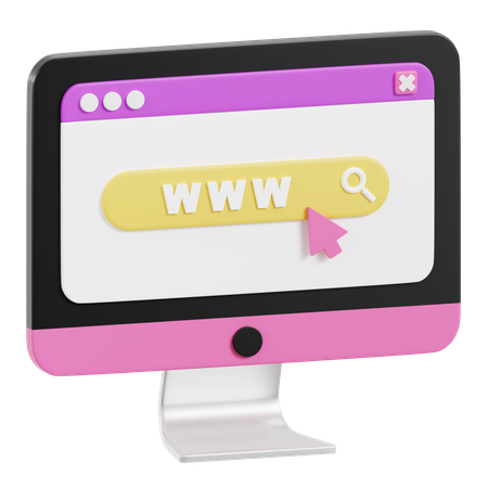 Online Search  3D Icon