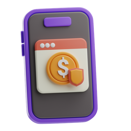 Online Secure Payment  3D Icon