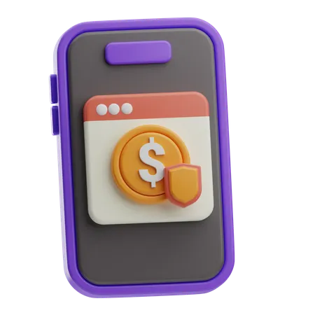 Online Secure Payment  3D Icon