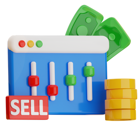 Online Sell  3D Icon