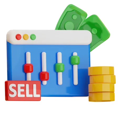 Online Sell  3D Icon