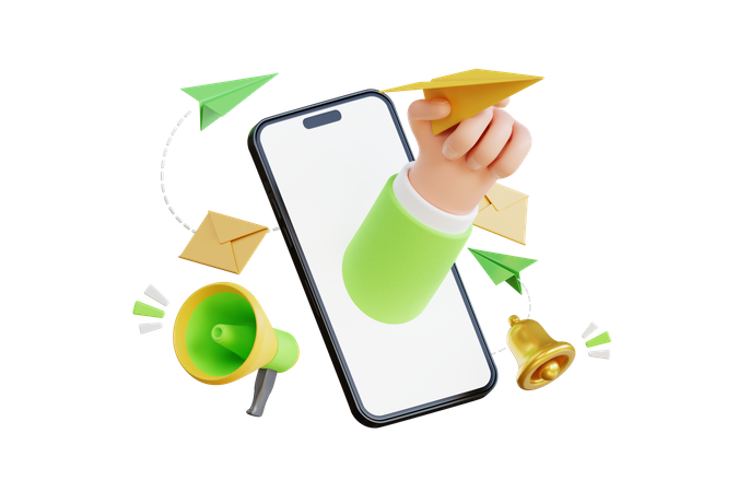 Online Send Mail  3D Icon