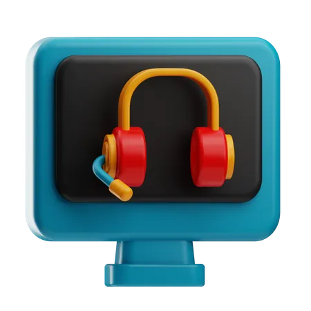 Online Service  3D Icon