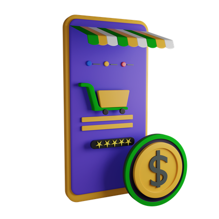 Online Shop  3D Icon