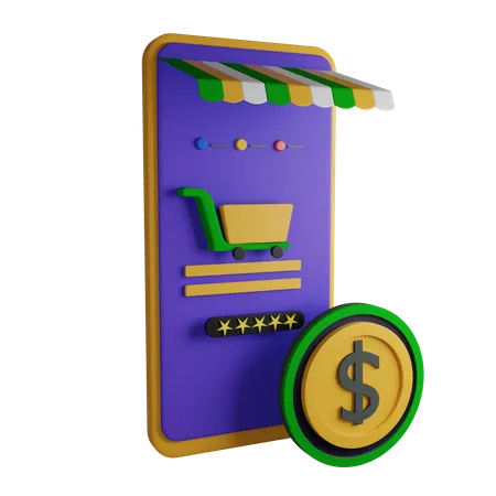 Online Shop  3D Icon