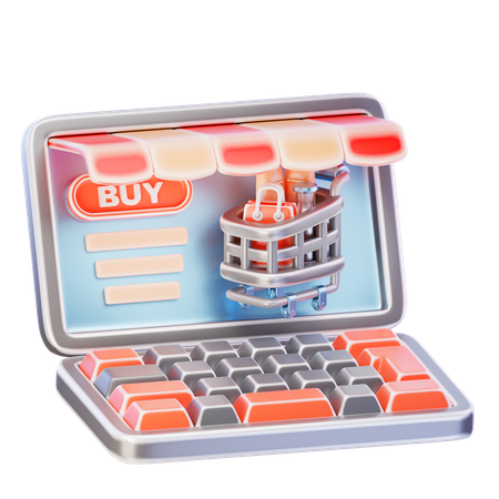 Online Shop  3D Icon