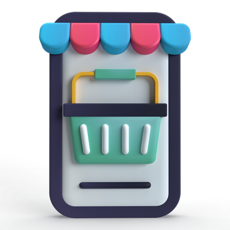 Online-Shop  3D Icon