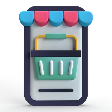 Online-Shop  3D Icon