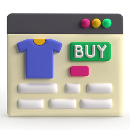 Online-Shop  3D Icon