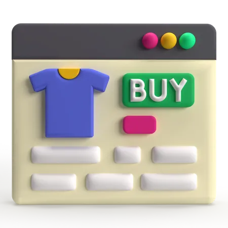 Online-Shop  3D Icon