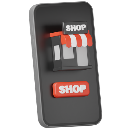 Online-Shop  3D Icon