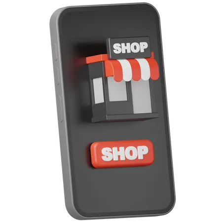 Online-Shop  3D Icon