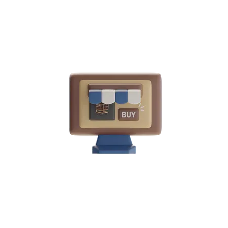 온라인 상점  3D Icon
