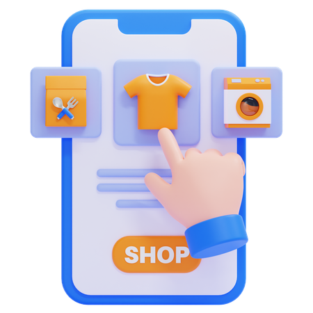 온라인 상점  3D Icon