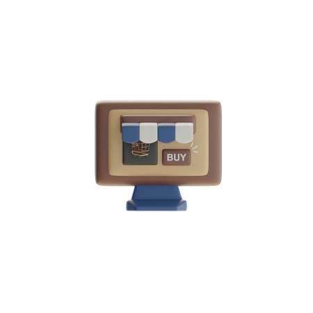 Online Shop  3D Icon