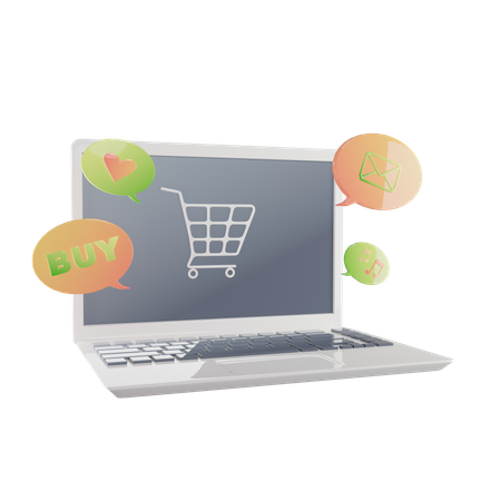 Online Shop  3D Icon