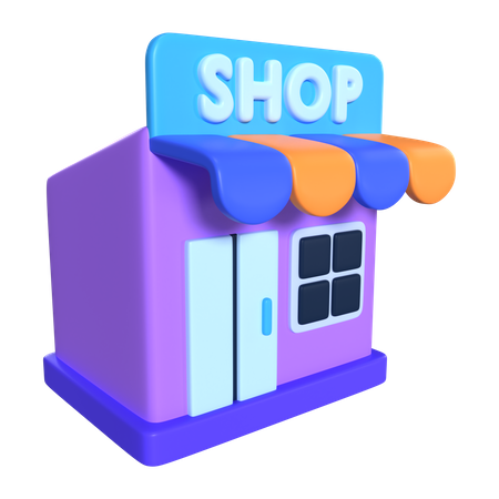 Online Shop  3D Icon