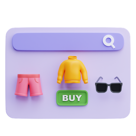 Online Shop  3D Icon