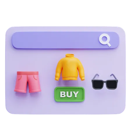 Online Shop  3D Icon