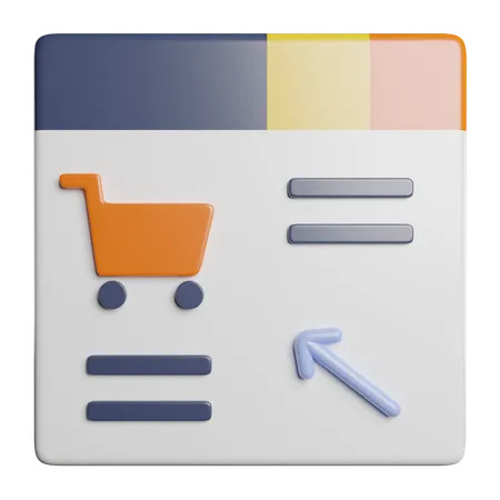 Online Shop  3D Icon