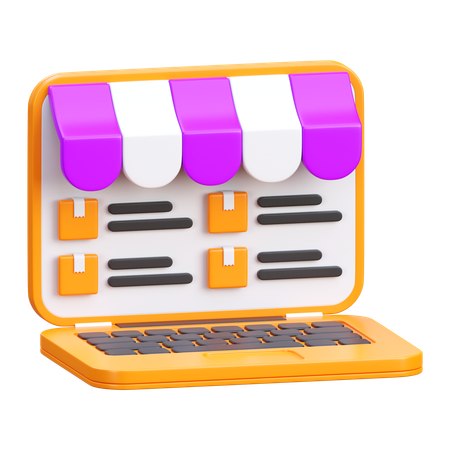 Online Shop  3D Icon