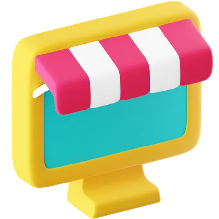 Online Shop  3D Icon