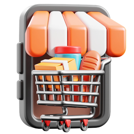 Online Shop  3D Icon