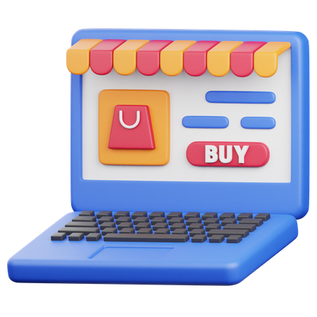 Online Shop  3D Icon