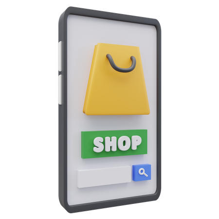 Online Shop  3D Icon