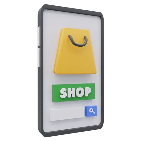 Online Shop  3D Icon