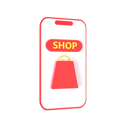 Online shop  3D Icon