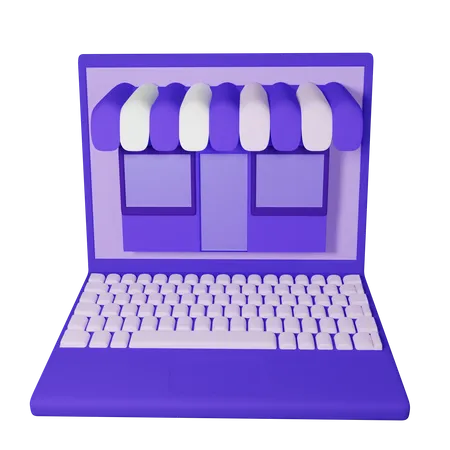 Online Shop  3D Icon