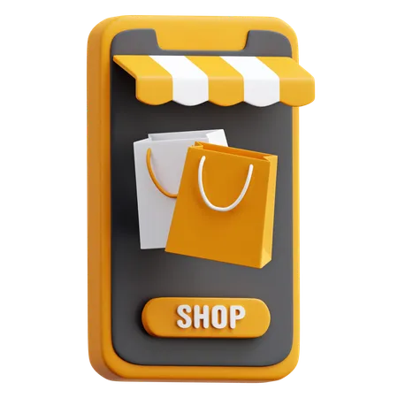 Online Shop  3D Icon