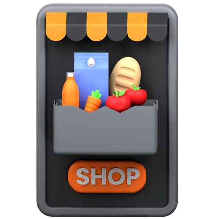 Online Shop  3D Icon