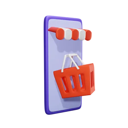 Online Shop  3D Icon