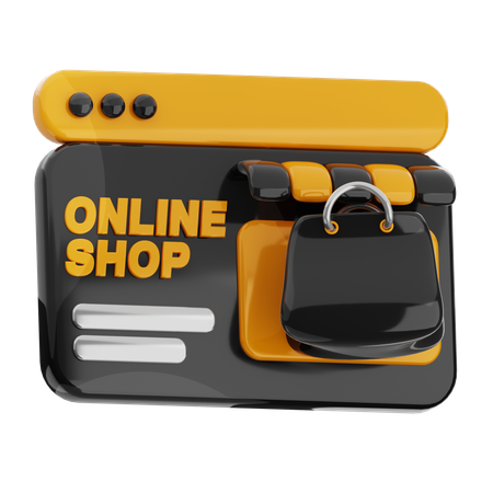 Online Shop  3D Icon