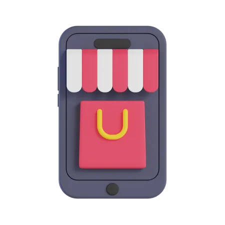 Online Shop  3D Icon