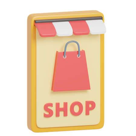 Online Shop  3D Icon